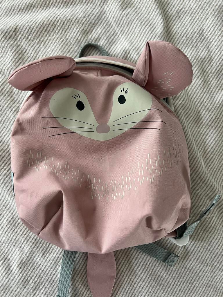 Lassig rugzakje roze met muizenoren, Overige merken, Minder dan 30 cm, Ophalen of Verzenden, Minder dan 25 cm