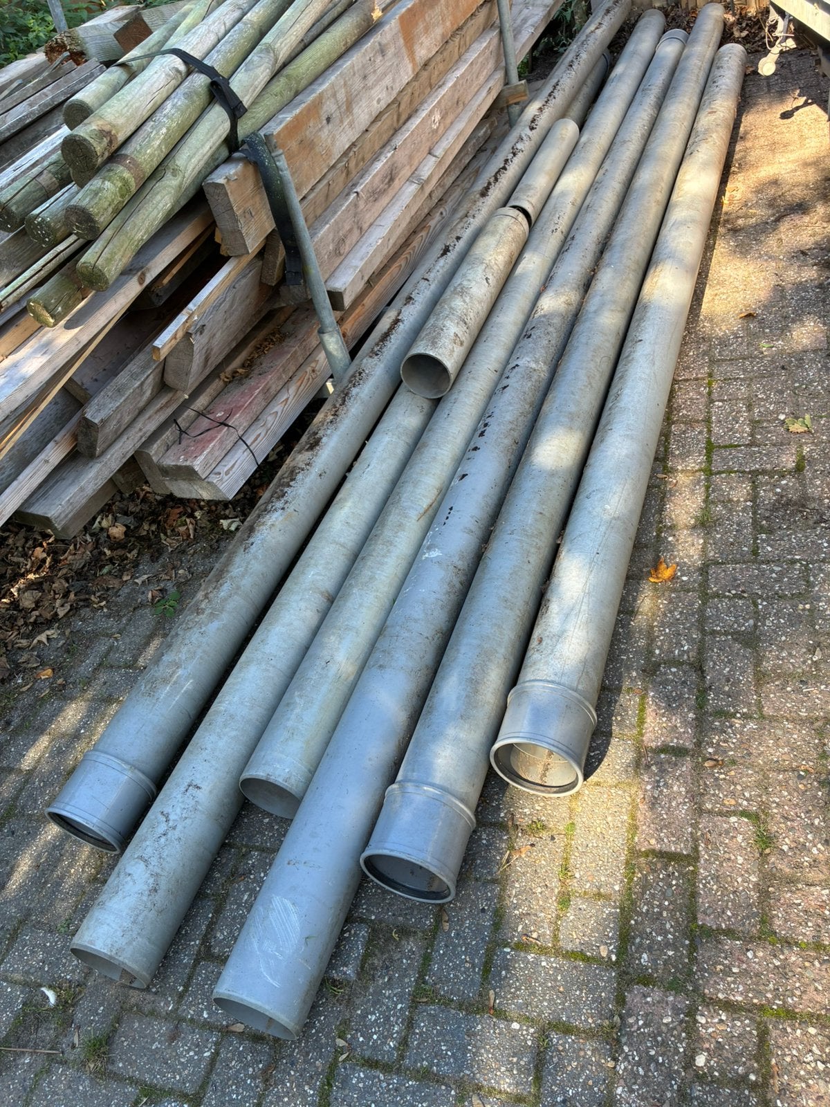 Pvc buis 160 mm, Ophalen, Gebruikt, Pvc, Rechte buis