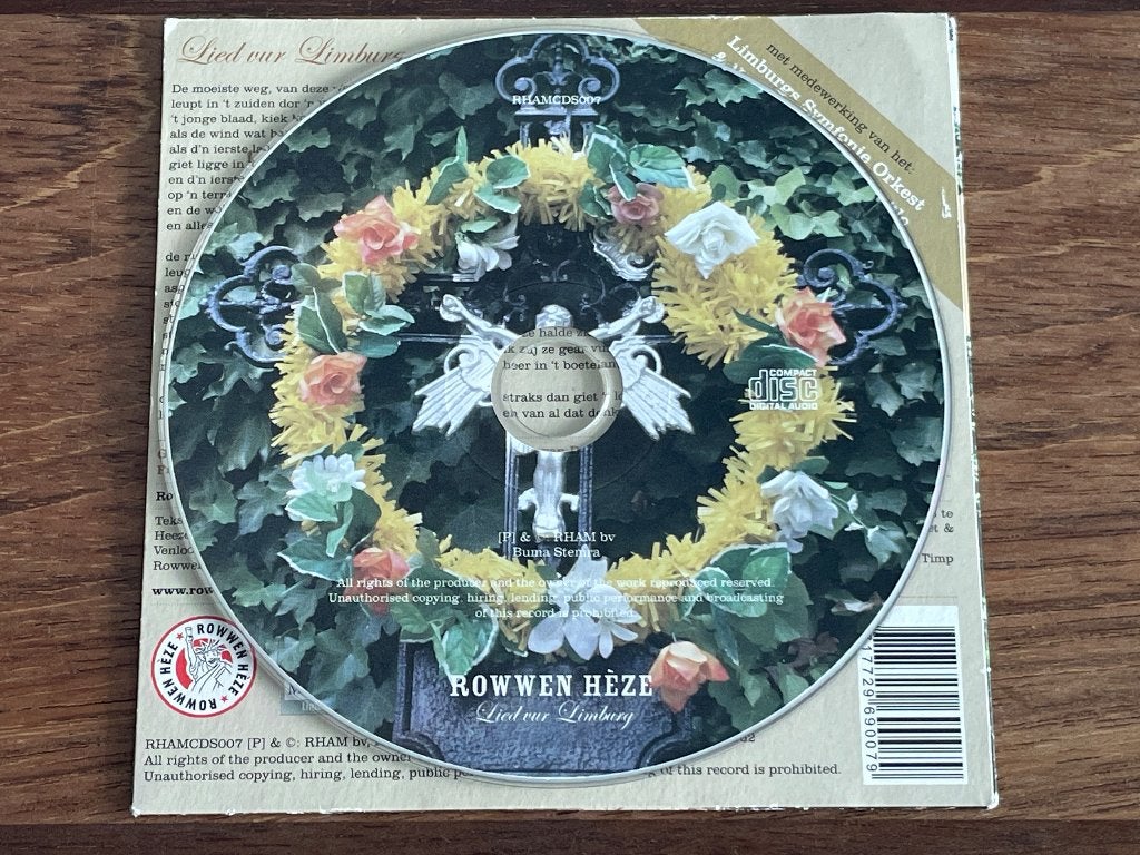 Cd Single Rowwen Heze Lied Vur Limburg, Ophalen of Verzenden, Gebruikt, Nederlandstalig