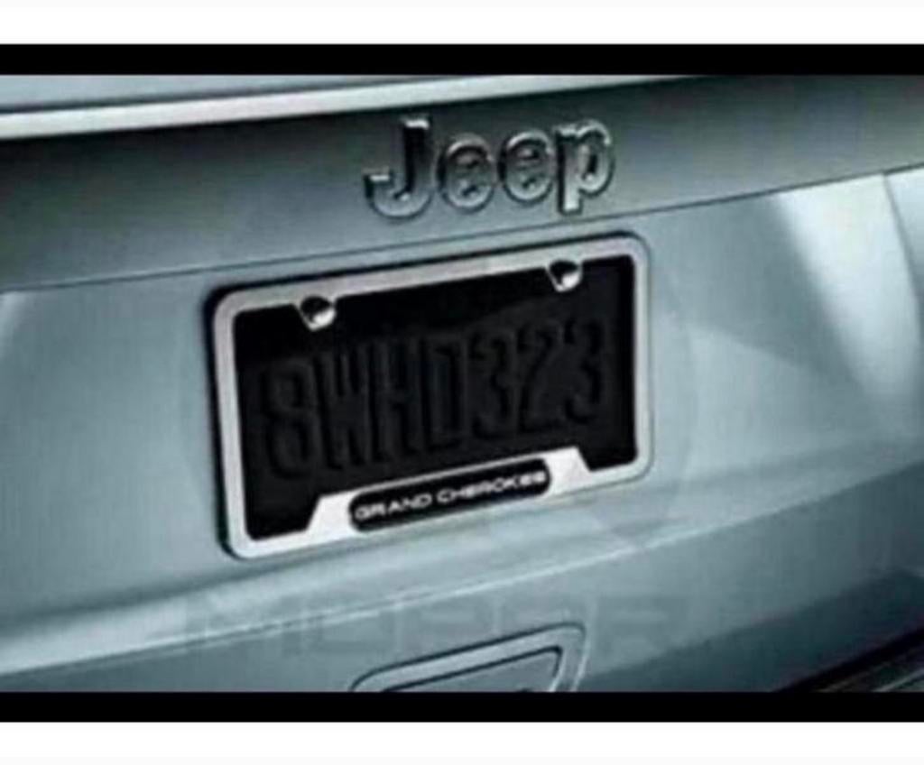 2011-19 Jeep Grand Cherokee Mopar Chrome 18.2 kentekenhouder, Ophalen of Verzenden, H, H, H