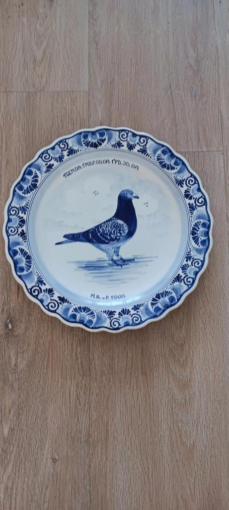 Delfts blauw wandbord, Ophalen of Verzenden
