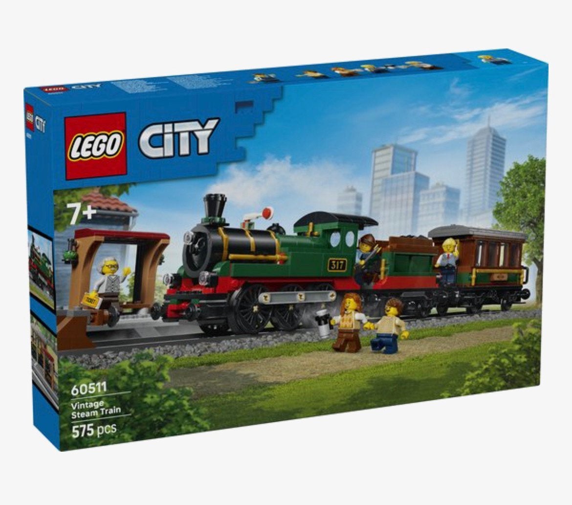 Lego City 60511 Vintage stoomtrein - Nieuw in doos !, City, Lego, Nieuw, Ophalen of Verzenden