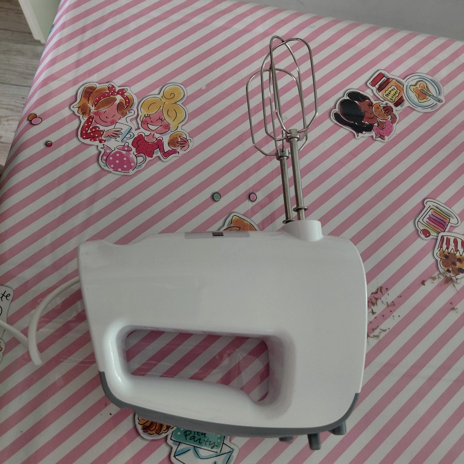 Hema Handmixer - Wit, 6 snelheden met turbo, Ophalen, Gebruikt, 3 snelheden of meer