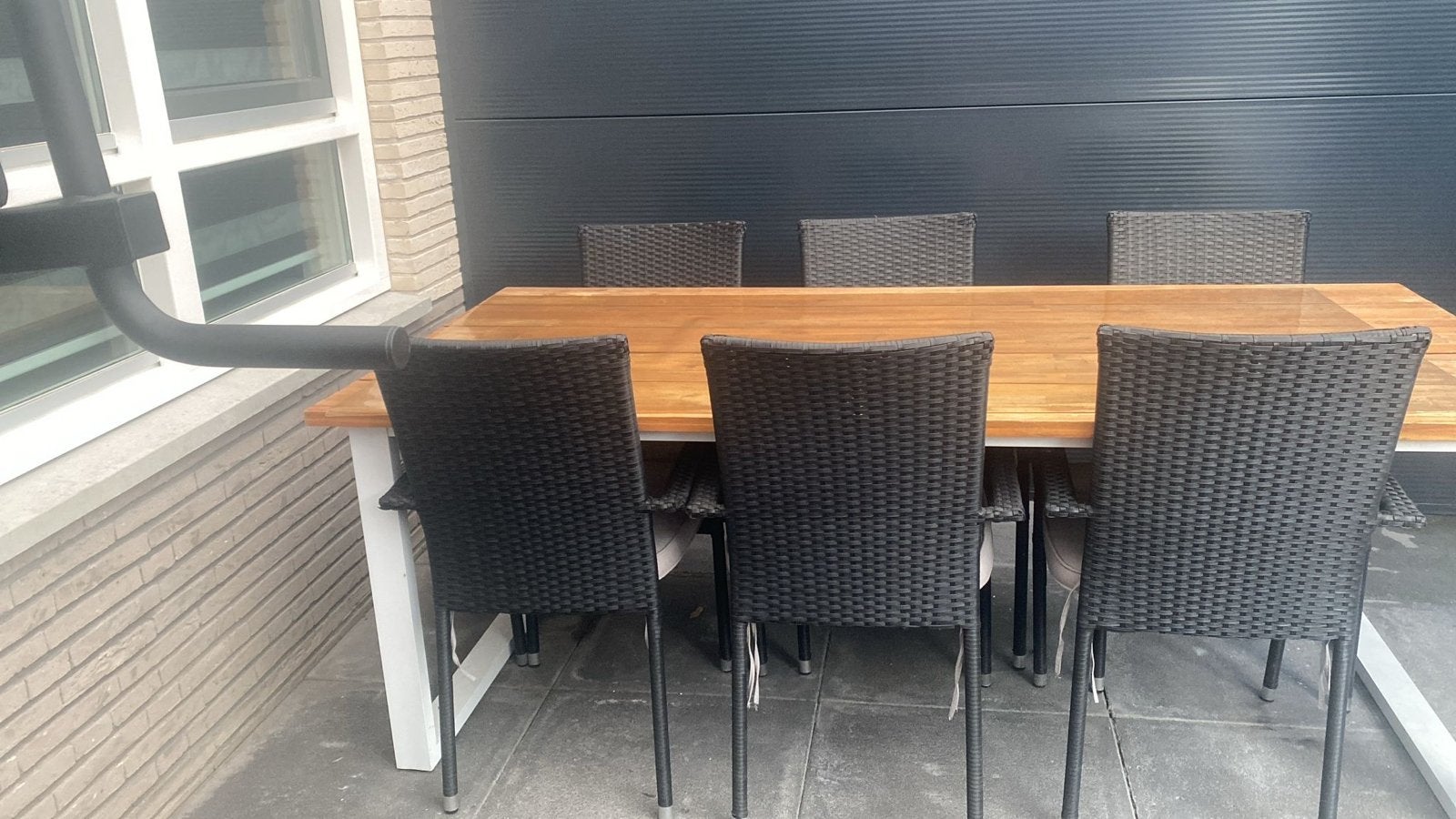Teakhouten tafel, Ophalen, Gebruikt, Rechthoekig, Hout