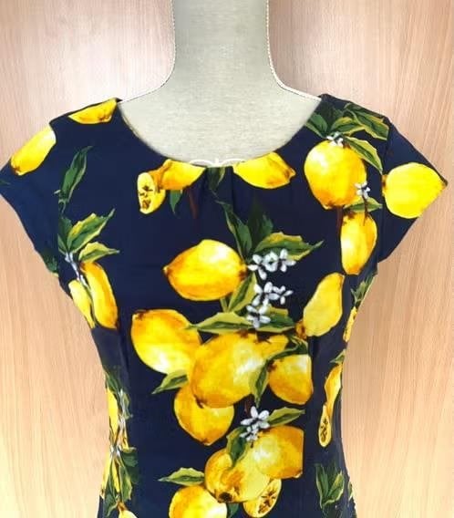 Smashed Lemon lemon jurk maat 40, Kleding | Dames, Jurken, Maat 38/40 (M), Blauw, Ophalen of Verzenden, Zo goed als nieuw