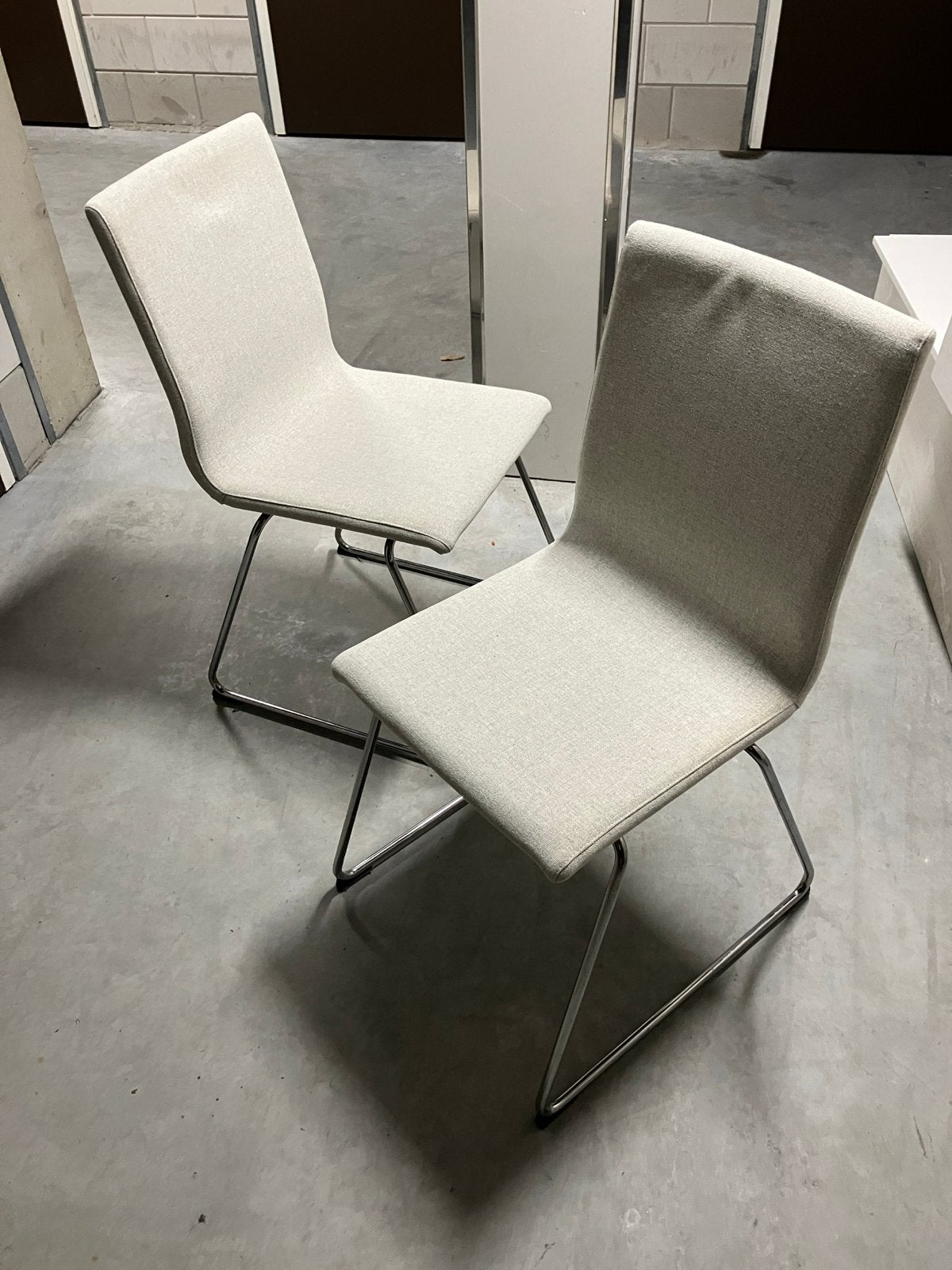 2x IKEA VOLFGANG stoelen, Ophalen, Twee, Zo goed als nieuw, Metaal