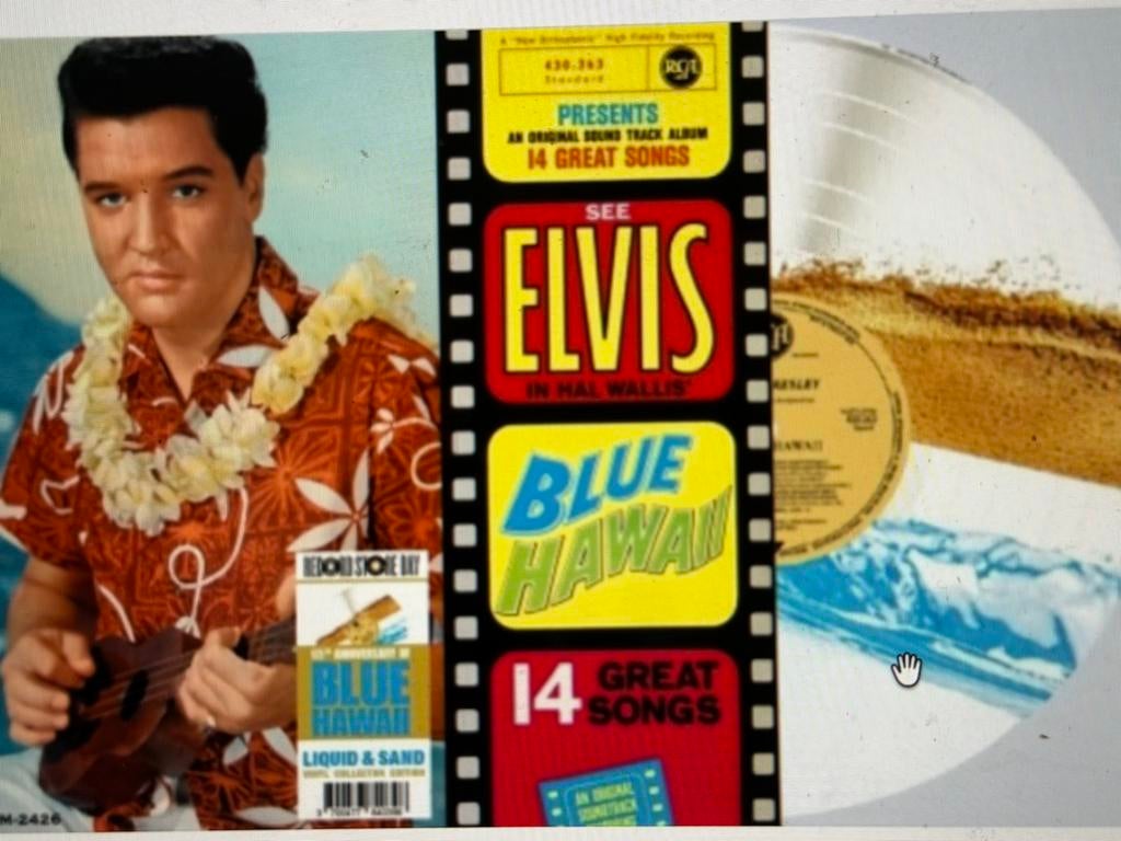Elvis Presley - Blue Hawaii - Liquid & Sand Vinyl, 2020 tot heden, Ophalen of Verzenden, 12 inch, Limited edition