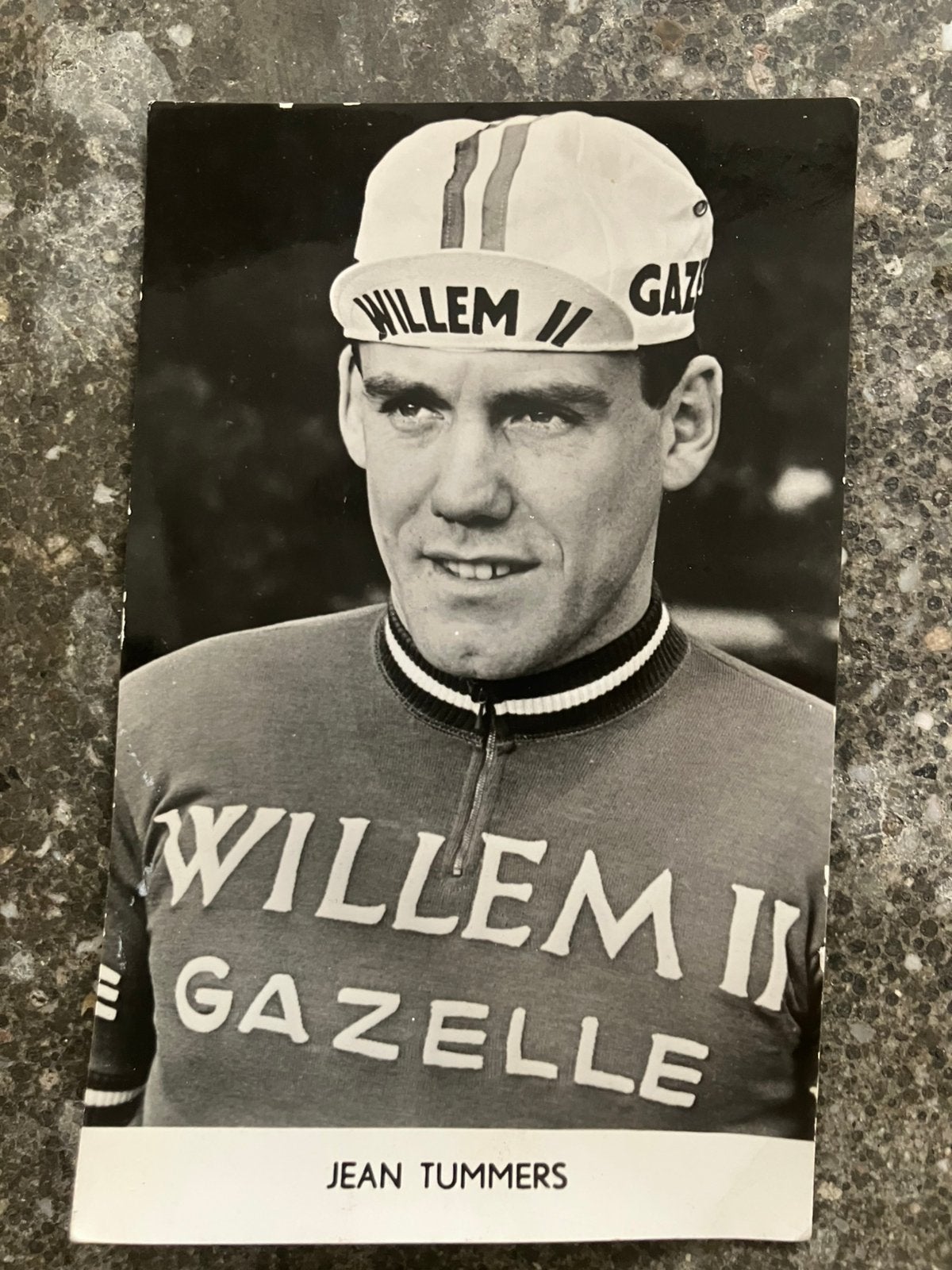 Jean Tummers - Willem II Gazelle - kaart wielrennen, Verzamelen, Ophalen of Verzenden, Gebruikt, Overige sporten, Poster, Plaatje of Sticker
