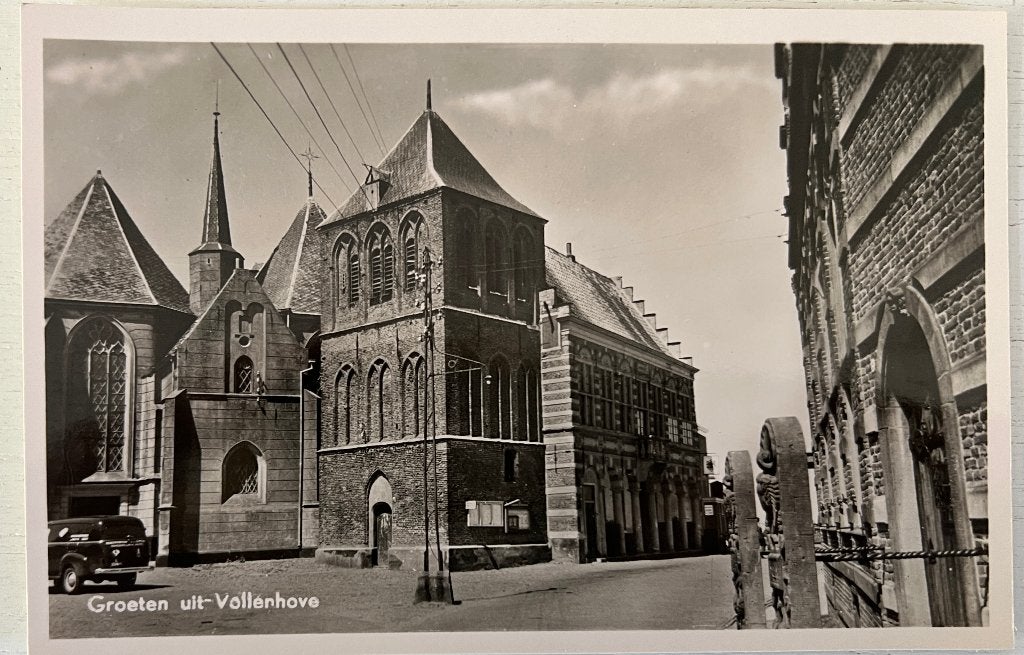 Oude Ansichtkaart - Groeten uit Vollenhove, Verzamelen, Ophalen of Verzenden, 1940 tot 1960, Ongelopen, Overijssel