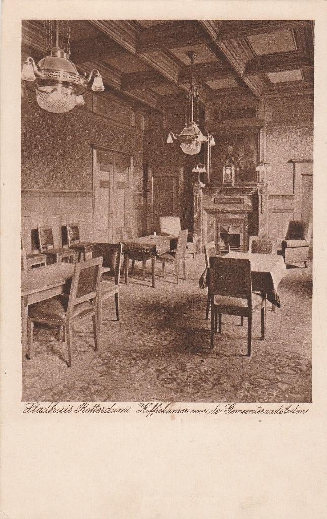 rotterdam- interieur stadhuis, Ophalen of Verzenden, Voor 1920, Zuid-Holland