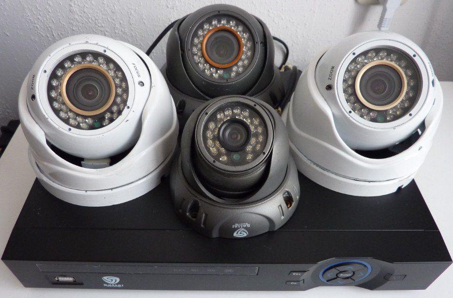 Videobewaking Compleet:, Audio, Tv en Foto, Videobewaking, Ophalen of Verzenden, Gebruikt, Buitencamera