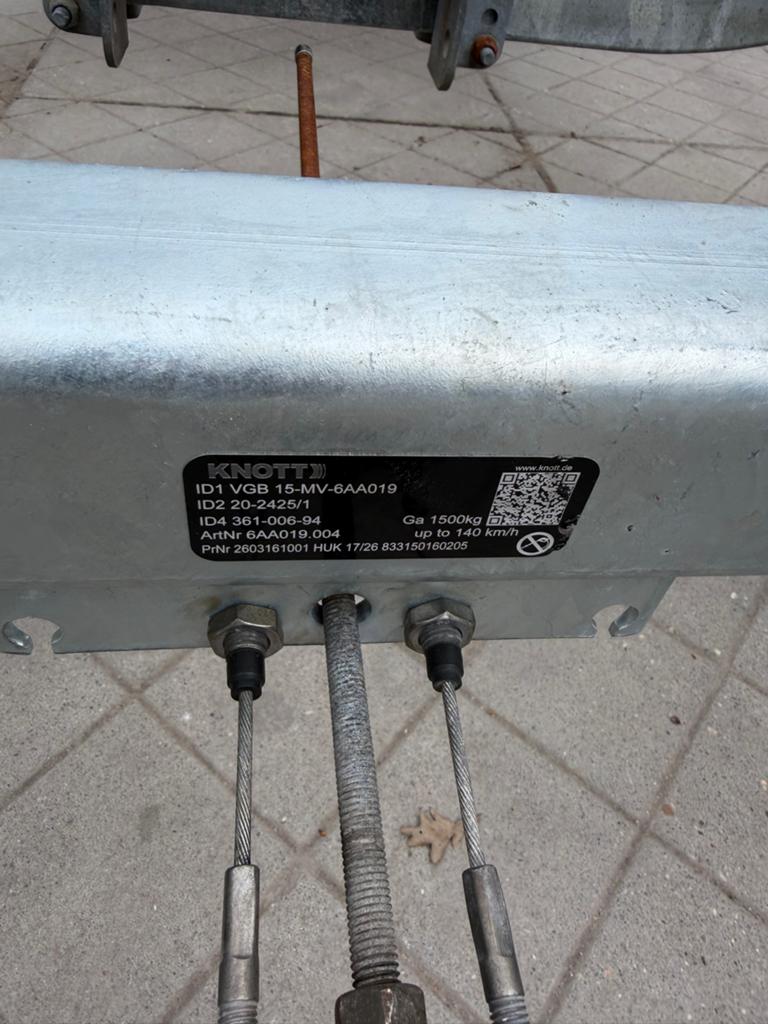 Kalf boottrailer NIEUWE AS 1500 kg voor boten tot 6,5 meter, Ophalen, Minder dan 1500 kg, Gebruikt, 6 tot 9 meter