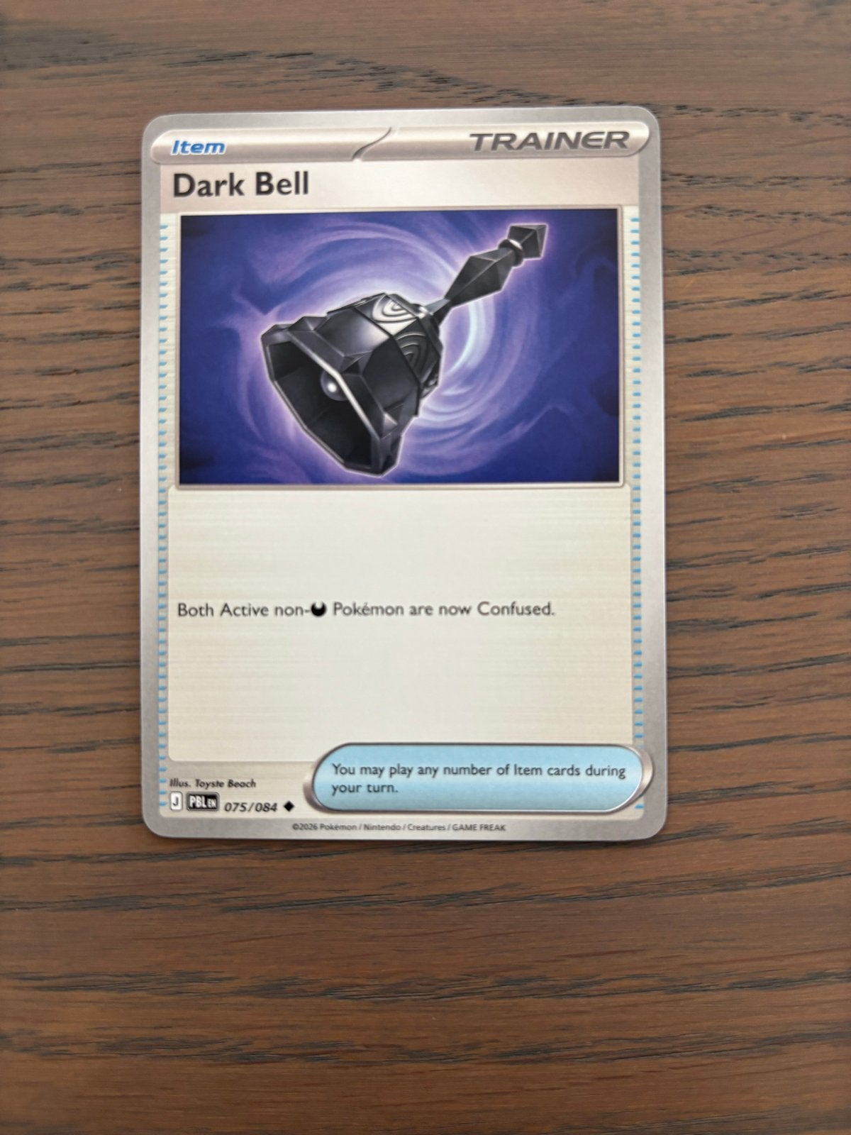 Pokémon TCG: Dark Bell Trainer Kaart 075/084, Ophalen of Verzenden, Nieuw, Losse kaart