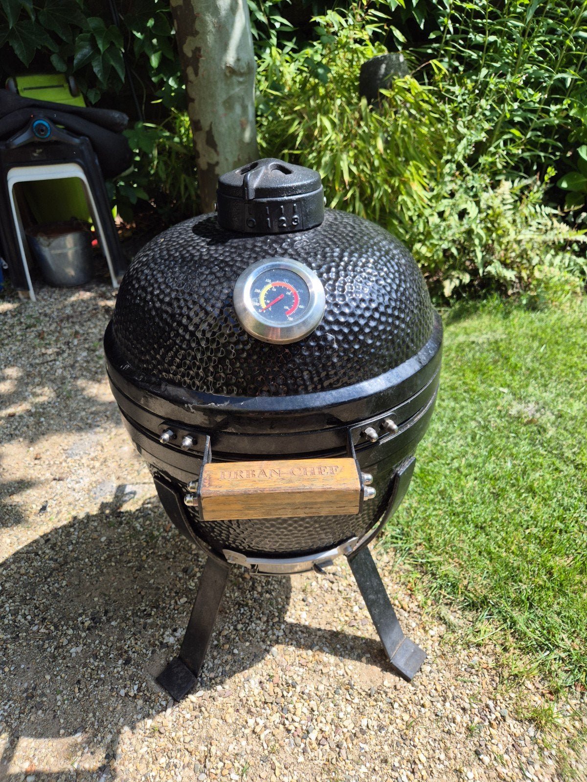Houtskool bbq urban egg 37cm, Ophalen, Gebruikt