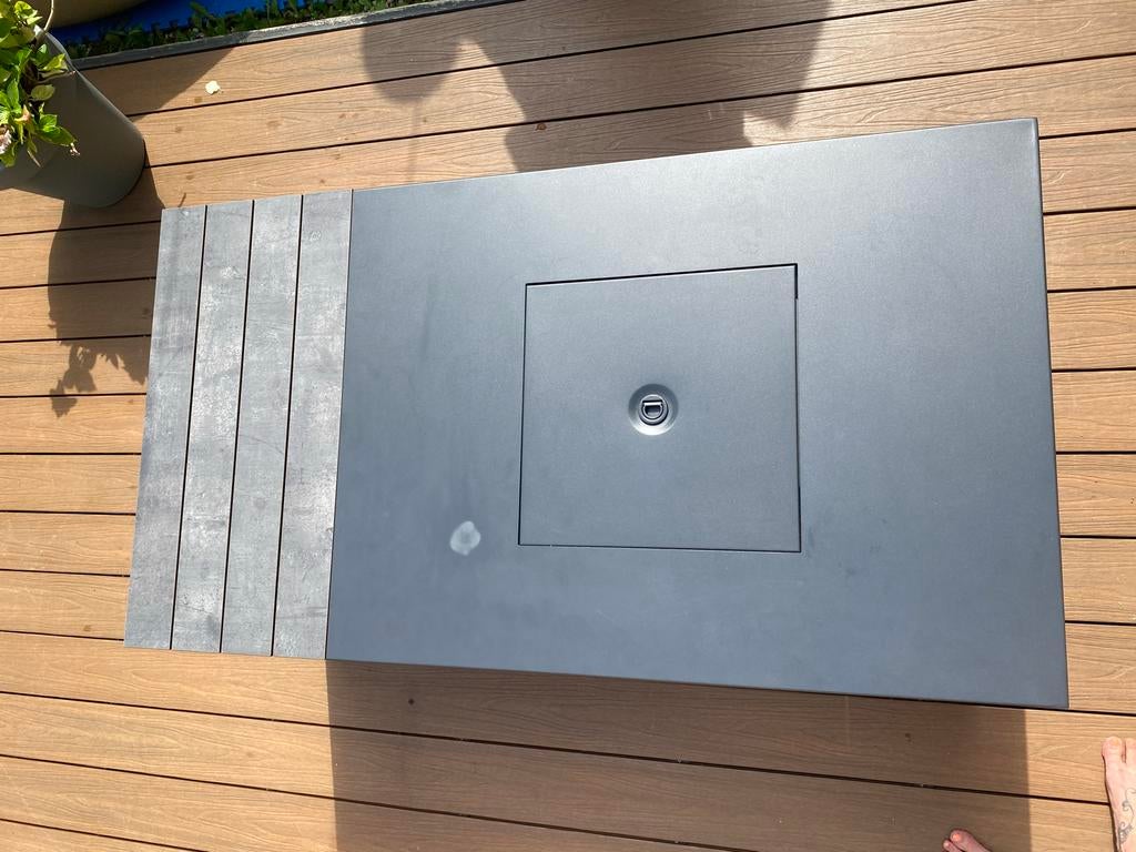 Moderne vuurtafel, nieuw nooit gebruikt, Ophalen, Nieuw, Rechthoekig, Metaal