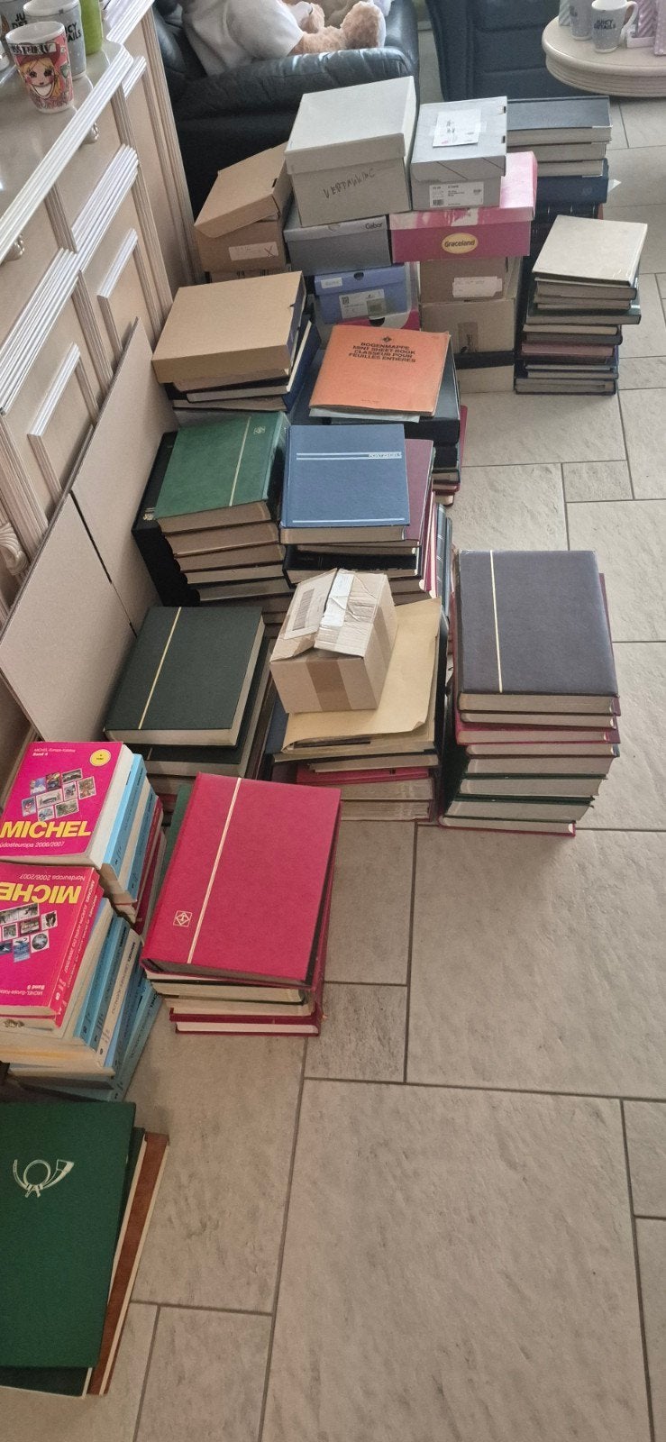 Enorme collectie postzegels, Ophalen