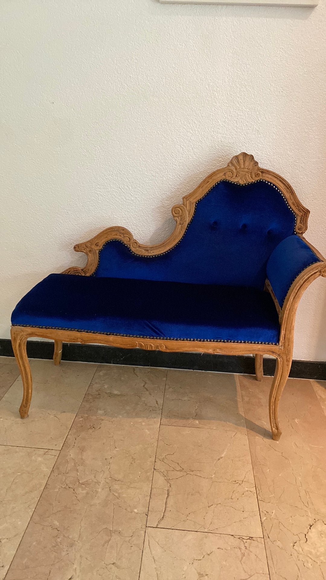 Antieke sofa bankje, Huis en Inrichting, Banken | Sofa's en Chaises Longues, Ophalen, Tweepersoons, 75 tot 100 cm, Zo goed als nieuw