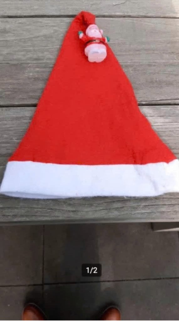 Kerstmuts met verlichting, Diversen, Ophalen of Verzenden, Zo goed als nieuw