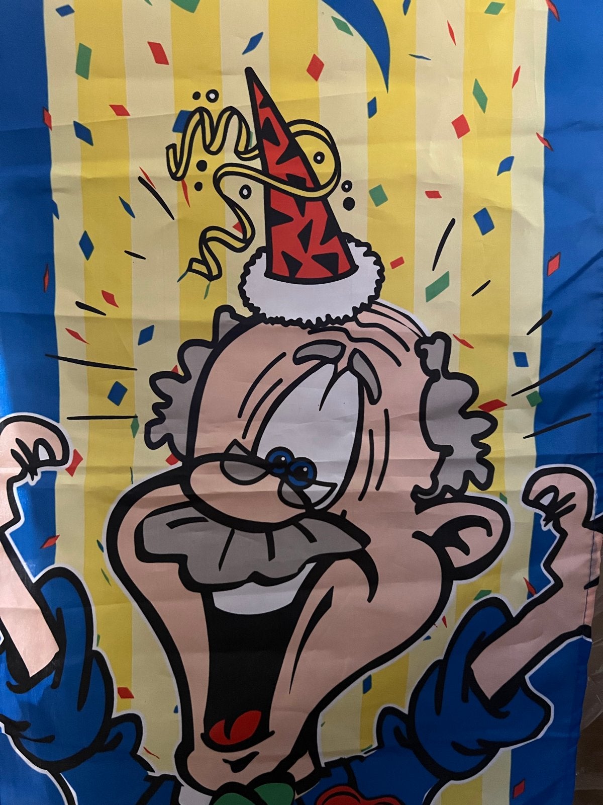 Abraham 50 jaar 2 meter hoge banner Feestversiering, Ophalen, Gebruikt, Versiering, Abraham of Sarah