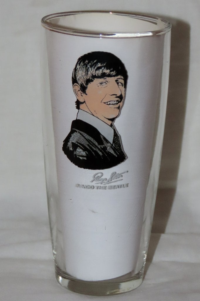The Beatles longdrink glas Ringo Star jaren 60, Verzenden, Gebruikt, Overige typen