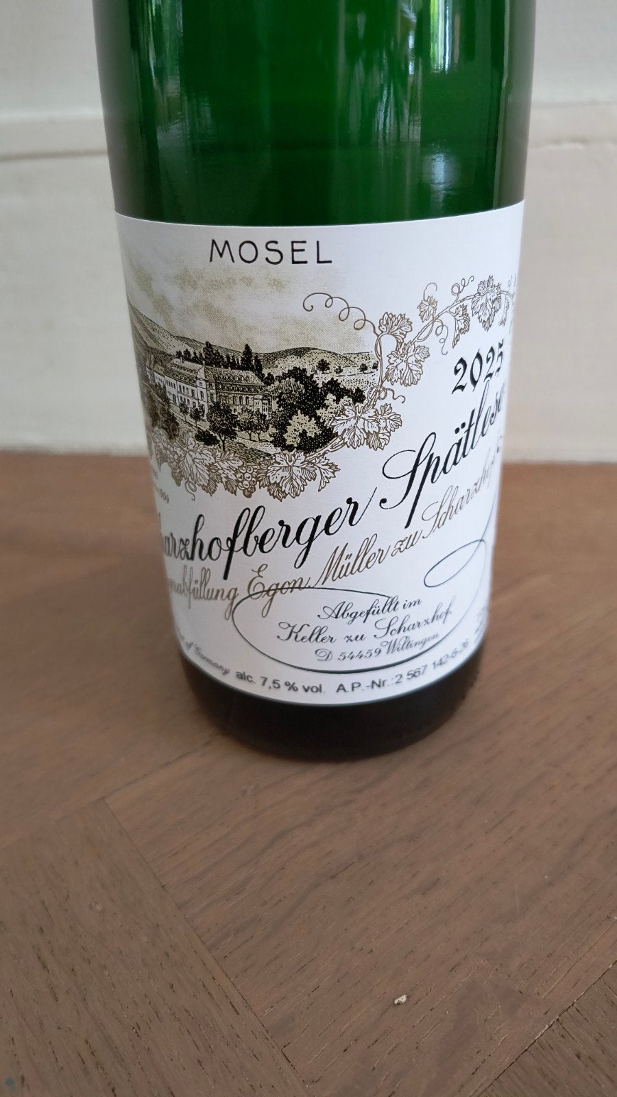 Scharzhofberger Spätlese 2025 Egon Müller - Mosel Witte Wijn, Ophalen, Nieuw, Overige gebieden, Witte wijn