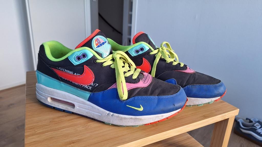 Nike Air Max 1 Parachute - Maat 45.5, Kleding | Heren, Overige kleuren, Nike, Ophalen of Verzenden, Sneakers of Gympen
