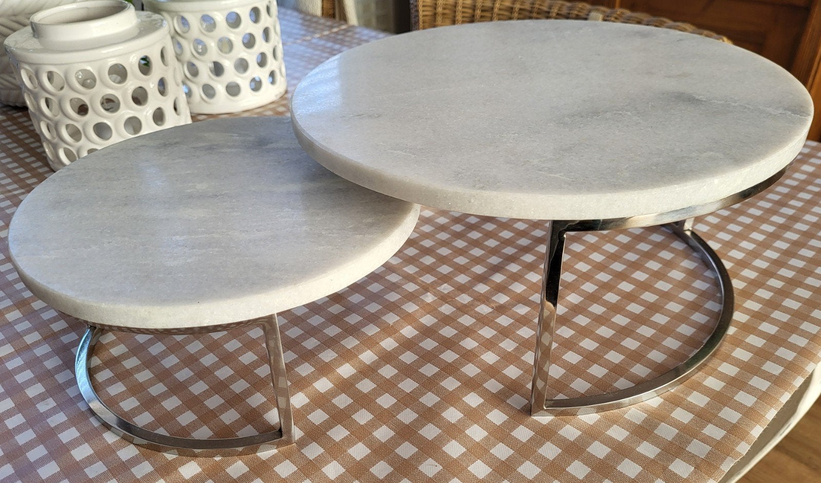 Riviera Maison Deluca Serving Plate M en L / étagere, Ophalen, Zo goed als nieuw