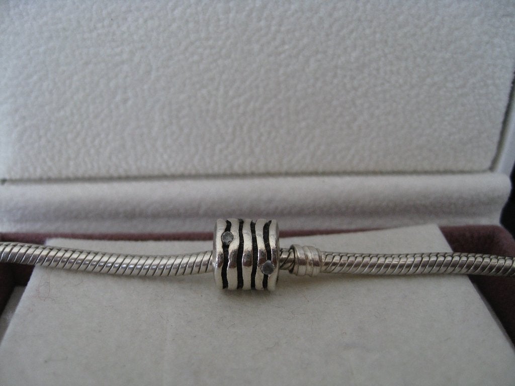 Pandora Bedel met zirkonia, Ophalen of Verzenden, Zo goed als nieuw, Zilver, Pandora