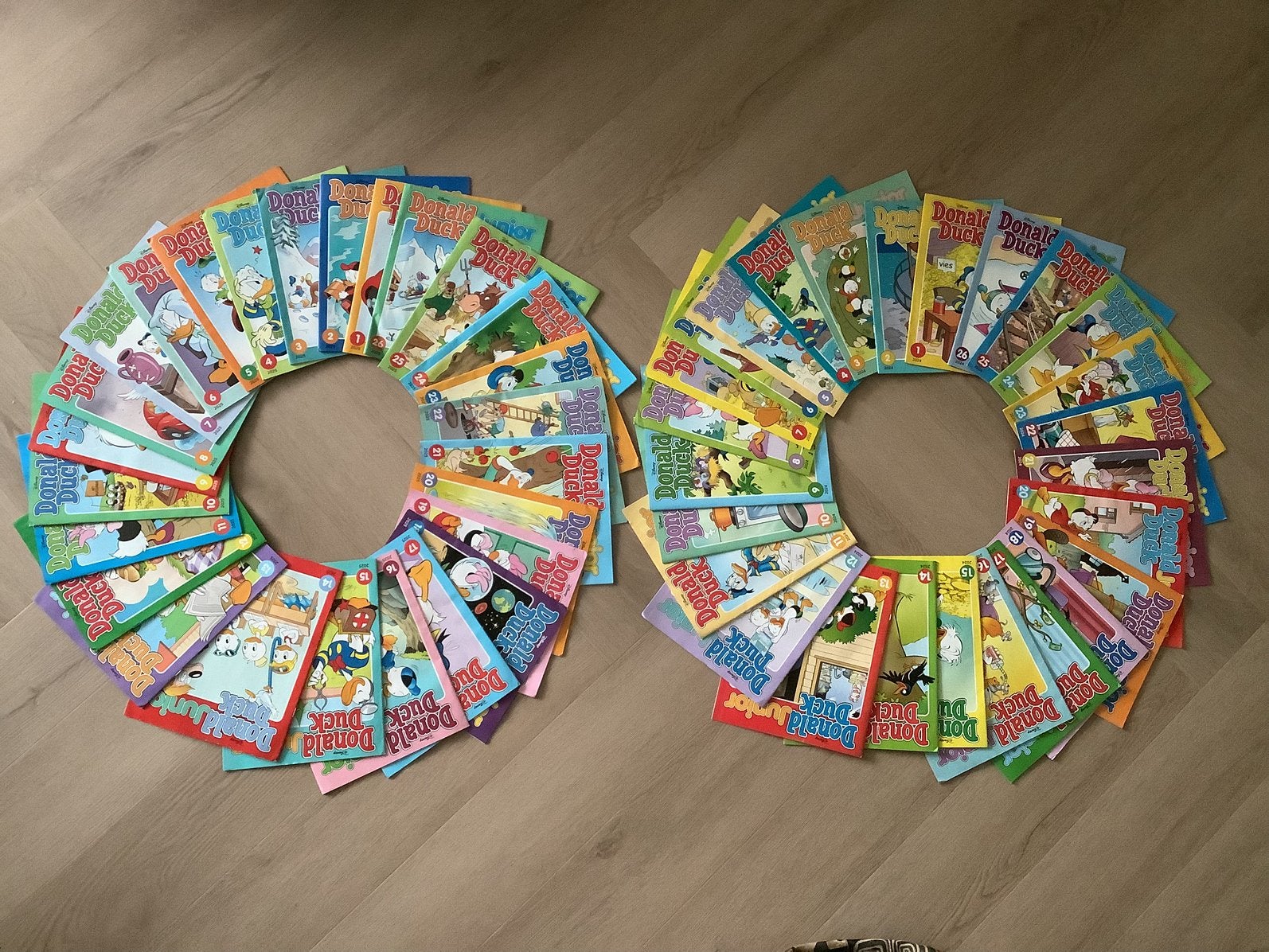 UNIEK! complete serie ONBESCHREVEN donald duck junior 52x, Complete serie of reeks, Ophalen of Verzenden, Zo goed als nieuw
