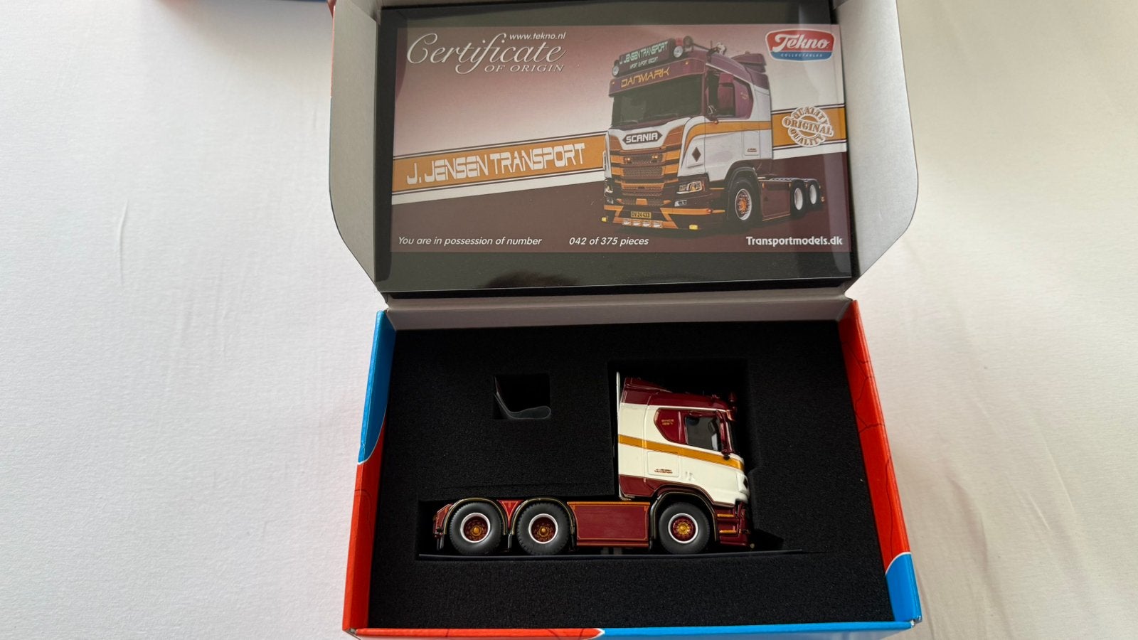 Tekno Scania J. Jensen, Denemarken, Ophalen of Verzenden, Nieuw, Bus of Vrachtwagen, Tekno