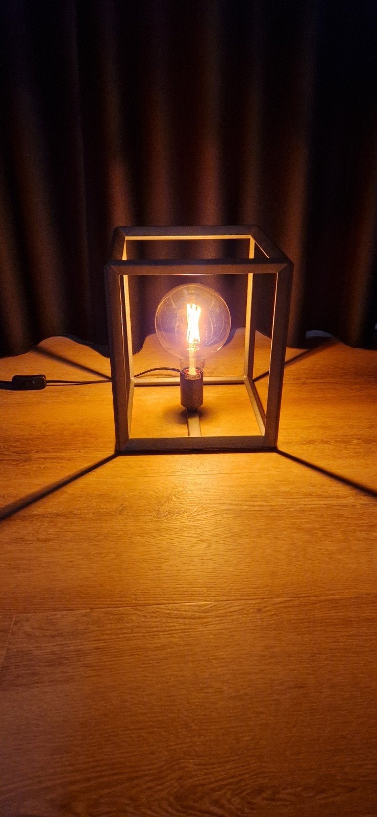 Schemerlamp met Calexlamp, Ophalen, E27 (groot), Zo goed als nieuw, 40 cm