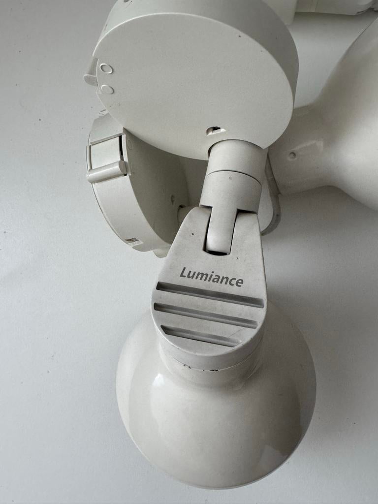3 spotjes: 2x Luminance, 1x look-alike, Gebruikt, Minder dan 30 watt, Overige typen, Bipin of Steekvoet