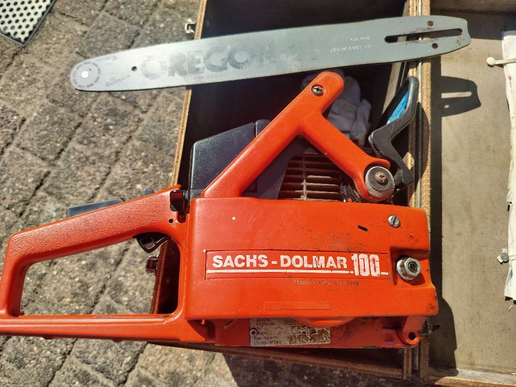 Motorzaag Sachs Dolmar in houten kist, Ophalen, Gebruikt, Overige soorten, Sachs Dolmar