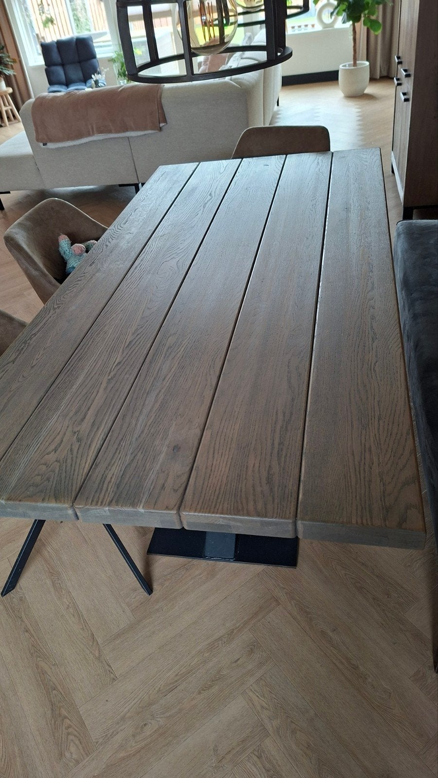 Tafelblad, Huis en Inrichting, Tafels | Eettafels, Zo goed als nieuw, 50 tot 100 cm, 200 cm of meer, Vijf personen of meer, Rechthoekig