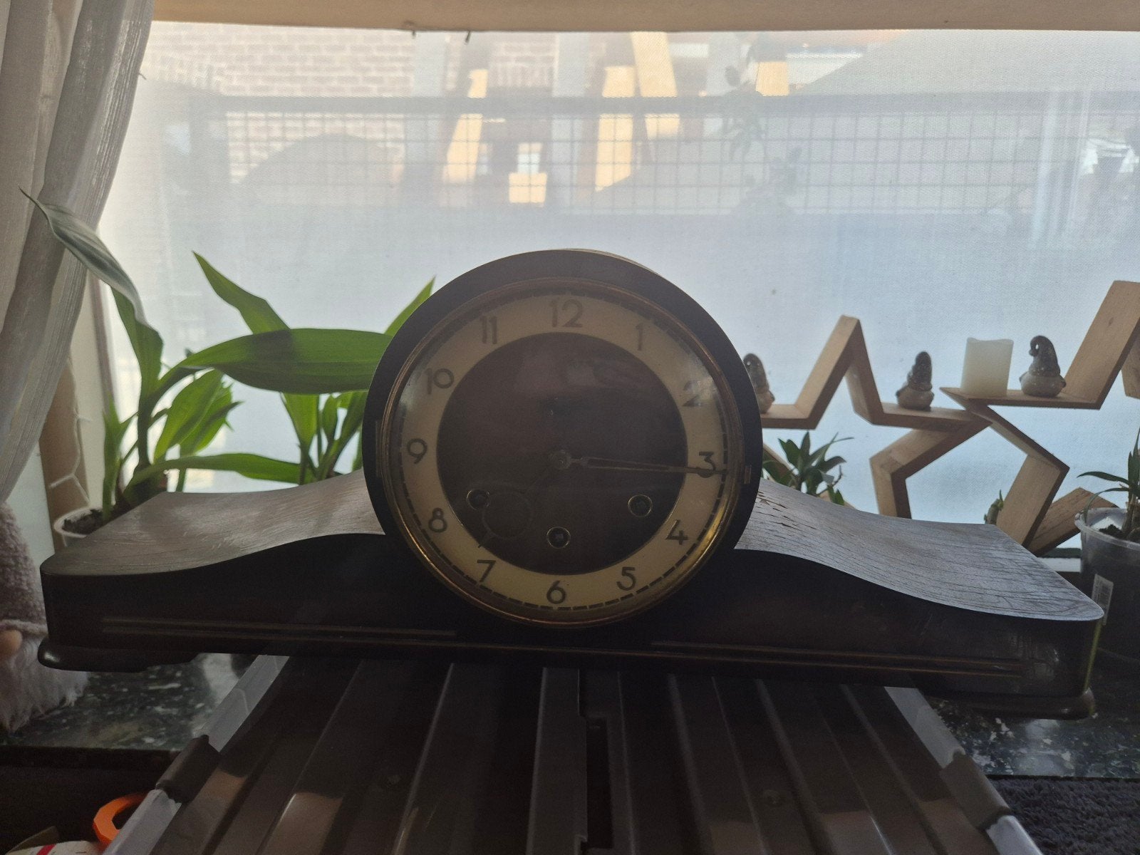 ​Vintage Art Deco Schoorsteenklok – Opknapper/Hobby, Ophalen of Verzenden
