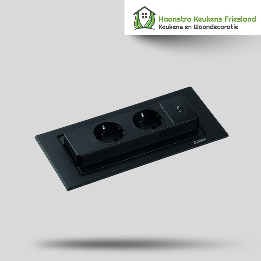 nieuw BackFlip 2ST - Met USB lader EBF2STMZ TYPE 927-1, Doe-het-zelf en Verbouw, Elektra en Kabels, Nieuw, Stopcontact, Ophalen