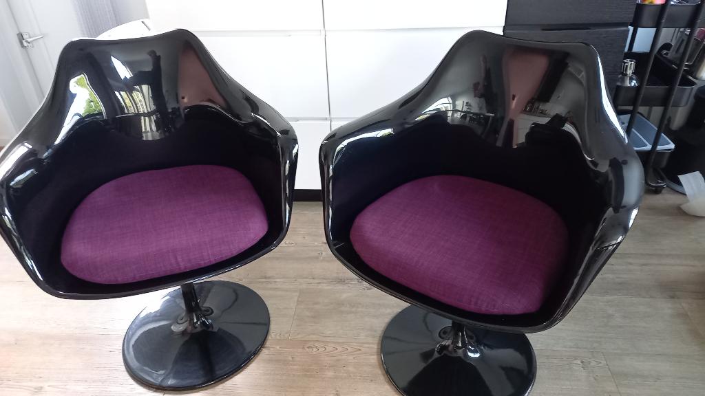 Stoelen, Huis en Inrichting, Stoelen, Ophalen, Kunststof, Twee, Zo goed als nieuw