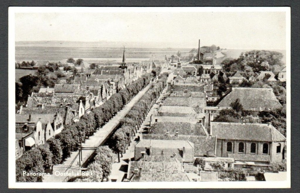 Oude Ansicht - Balk - Panorama, Oostelijk - Frl., Ophalen of Verzenden, 1940 tot 1960, Ongelopen, Friesland