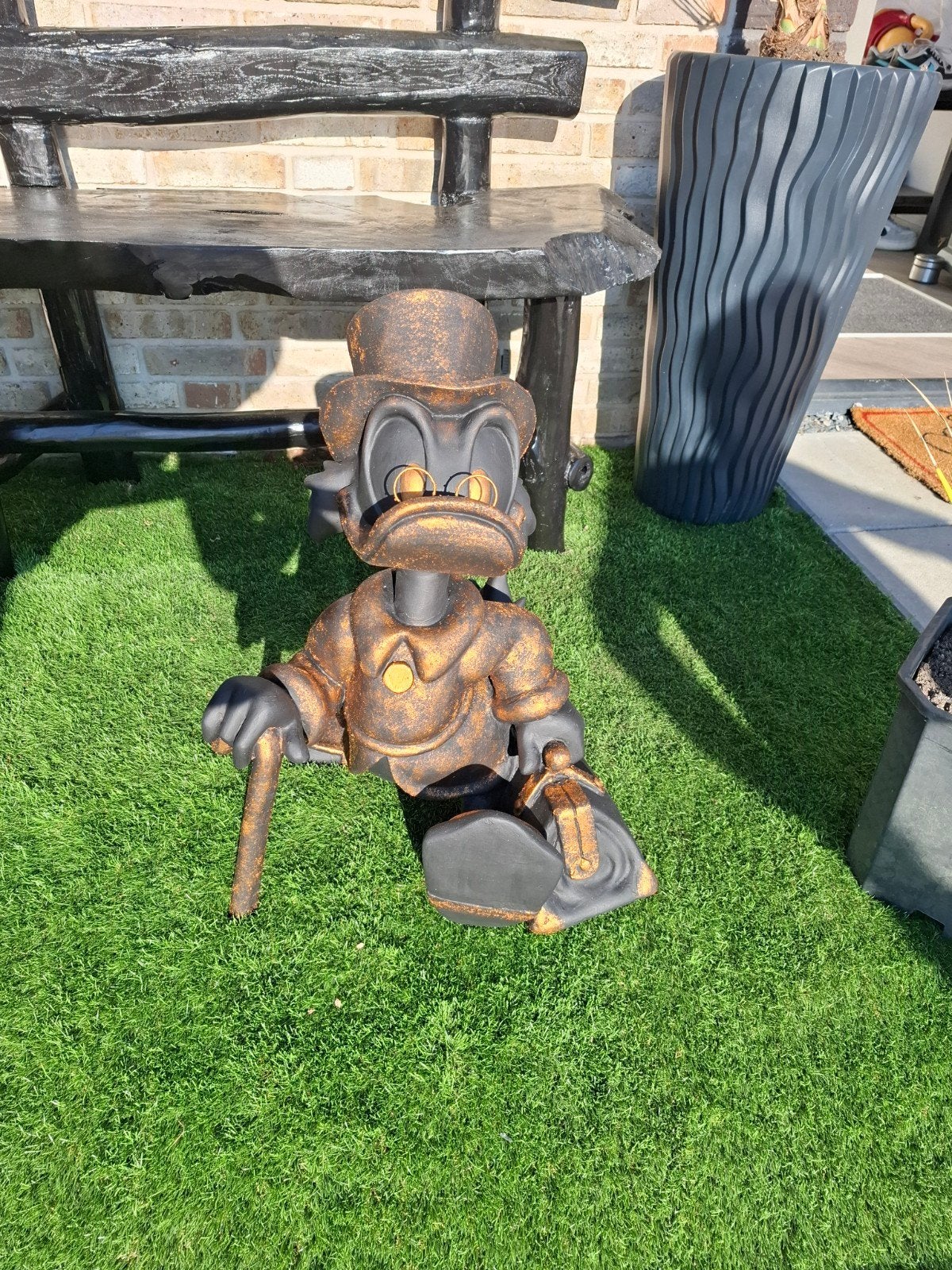 uniek disney beeld dagobert duck uncle scrooge, Ophalen, Zo goed als nieuw, Beeldje of Figuurtje