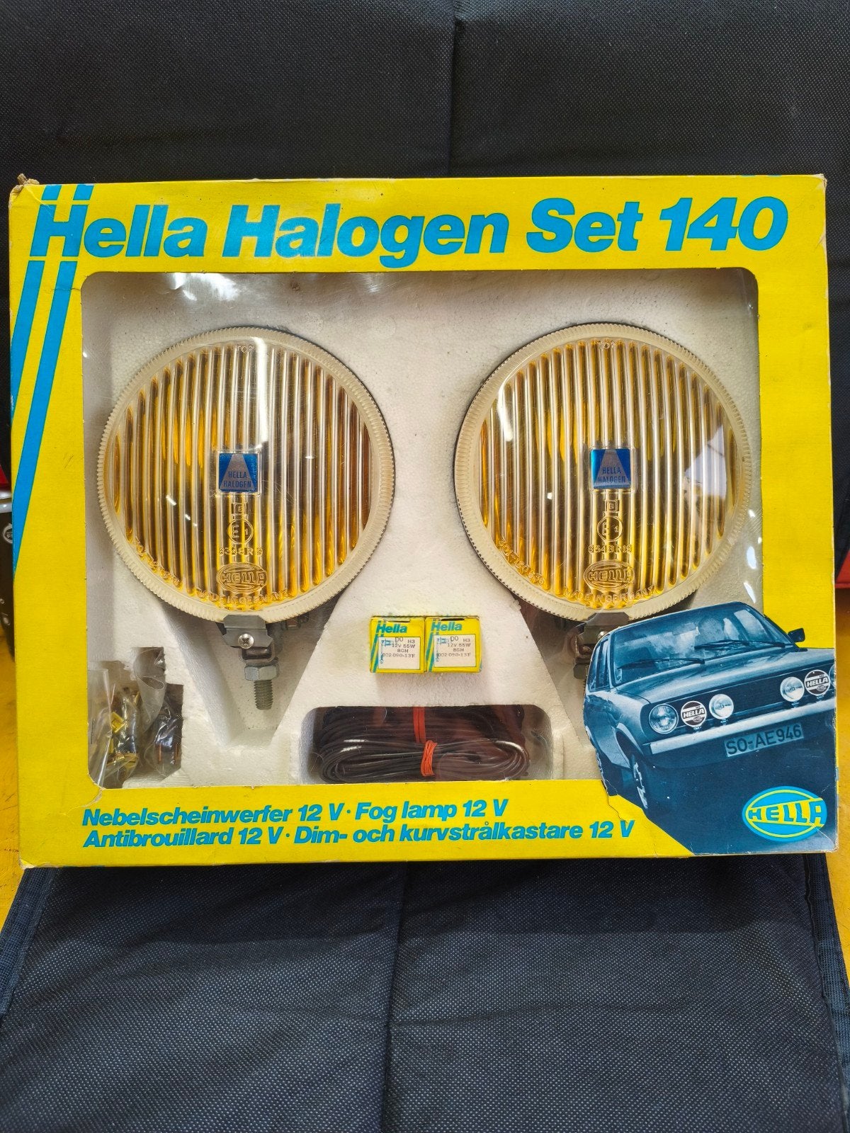 NOS Vintage Hella Halogen Set 140 – Gele Mistlampen Nieuw!, Ophalen of Verzenden, Nieuw, BMW