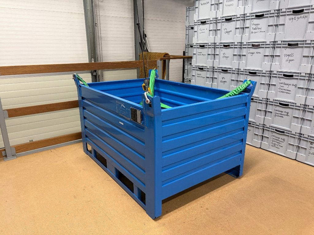 Hijsbak Indapp staalcontainer stapelbaar, Ophalen, 100 cm of meer, 60 cm of meer, Bak of Kist