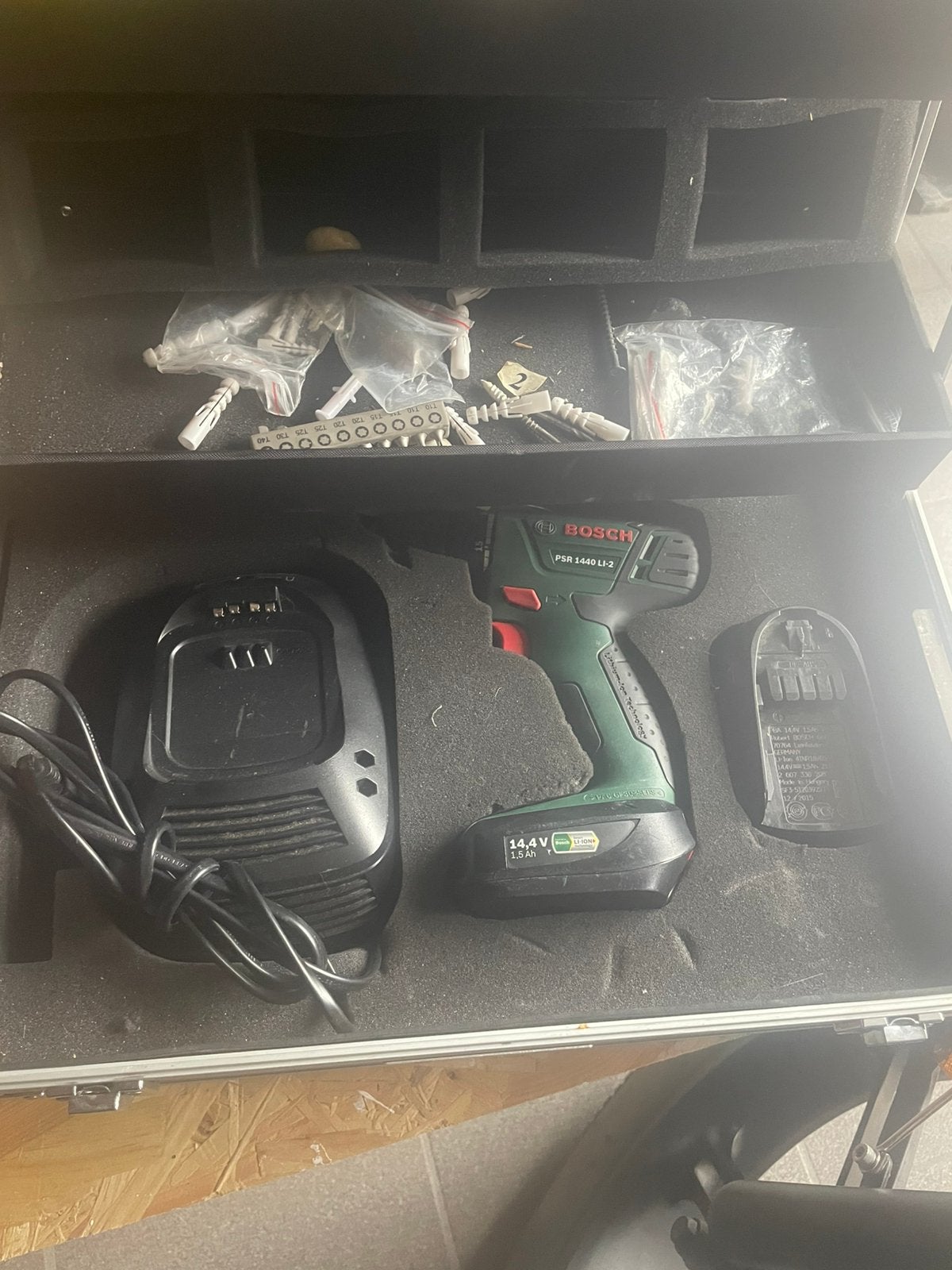 Bosch accu boormachine, Variabele snelheid, Ophalen, Boormachine, Gebruikt