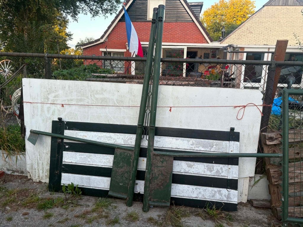 hekwerk onderdelen, Tuin en Terras, Ophalen, Gebruikt, IJzer, Sierhekwerk