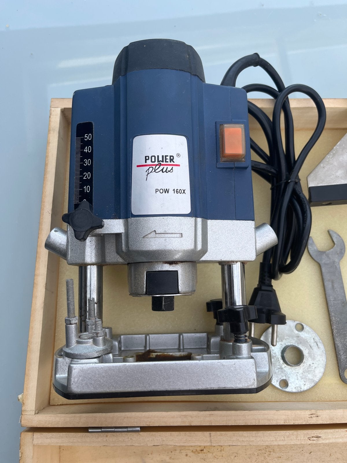 Power Plus POW 160X Bovenfrees weinig gebruikt, Ophalen of Verzenden, Zo goed als nieuw, Elektrisch, Bovenfrees