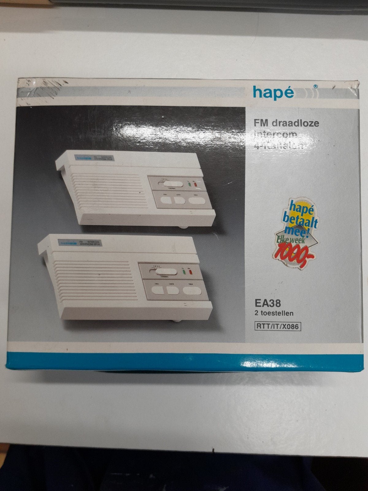Hapé FM Draadloze Intercom Set - NIEUW (EA38, 2 toestellen), Ophalen of Verzenden, Nieuw