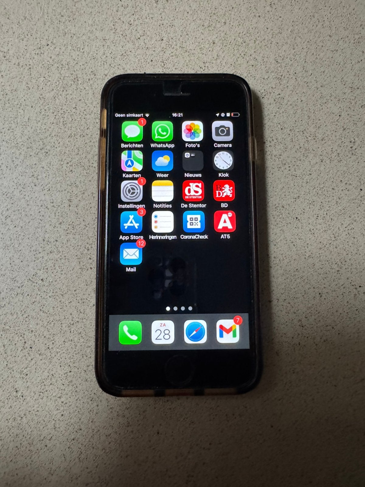 iPhone 7 , 256 GB, Telecommunicatie, Mobiele telefoons | Apple iPhone, 256 GB, Zwart, 40 %, Ophalen of Verzenden