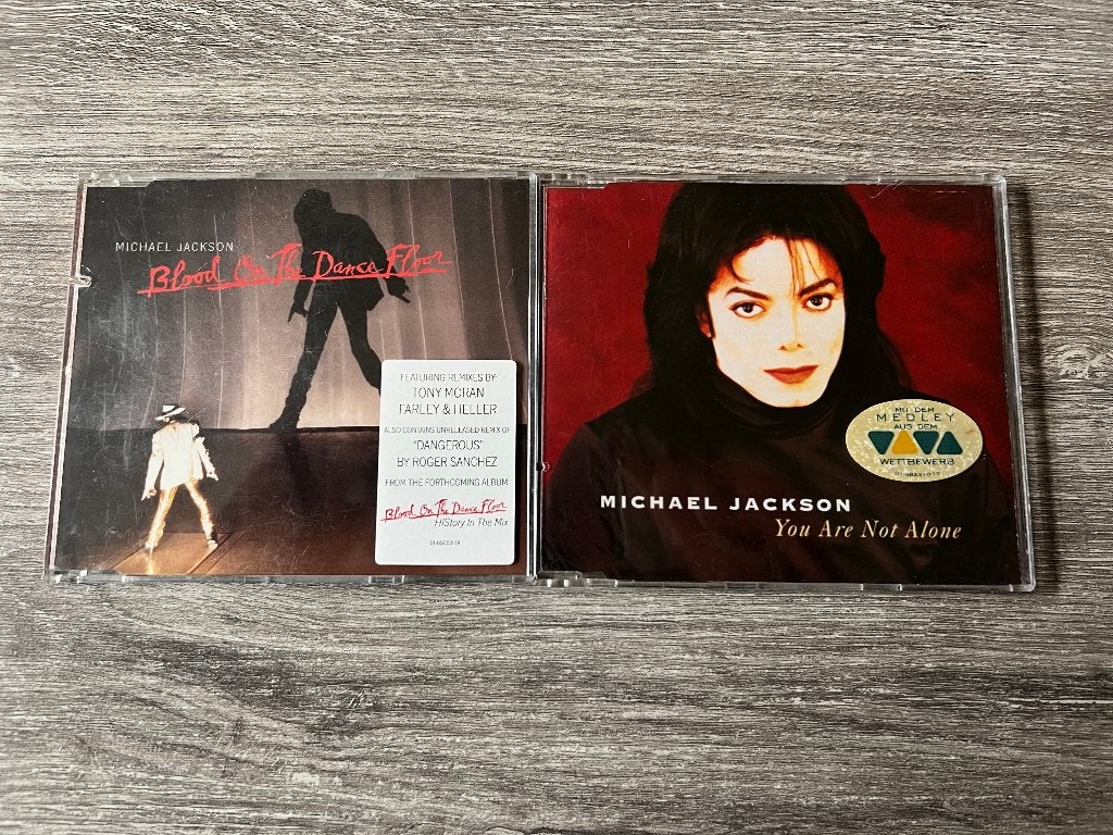 Michael Jackson 2x Maxi Cd Singels Samen voor € 5,-, Ophalen of Verzenden, Zo goed als nieuw, Pop, Single