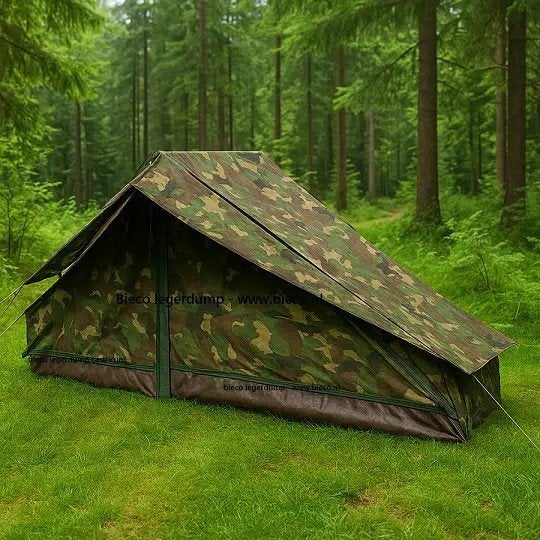 Camouflage legertent - Ideaal voor kamperen en survival, Caravans en Kamperen, Tenten, Ophalen of Verzenden