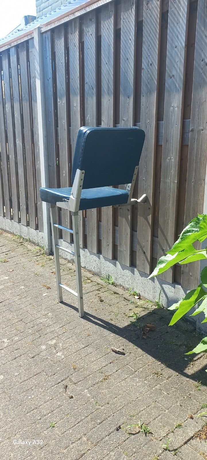 Twee Telstar opklapbare bootstoeltjes RVS en leer, Watersport en Boten, Accessoires en Onderhoud, Ophalen of Verzenden