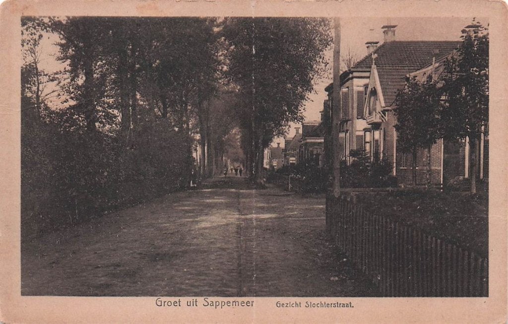 702-182-015 Groet Uit Sappemeer Gezicht Slochterstraat., Verzenden, Voor 1920, Groningen